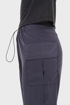 Charcoal silky jogging trousers_7