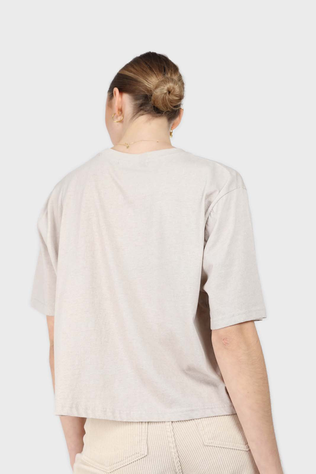 Beige loose fit t-shirt - set_5