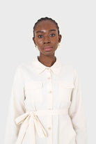 Ivory belted long shirt dress_4