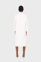 Ivory belted long shirt dress_7