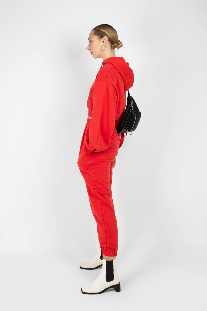 Red loose fit sweatpants - set_3