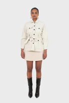 Ivory patch pocket belted safari jacket_3