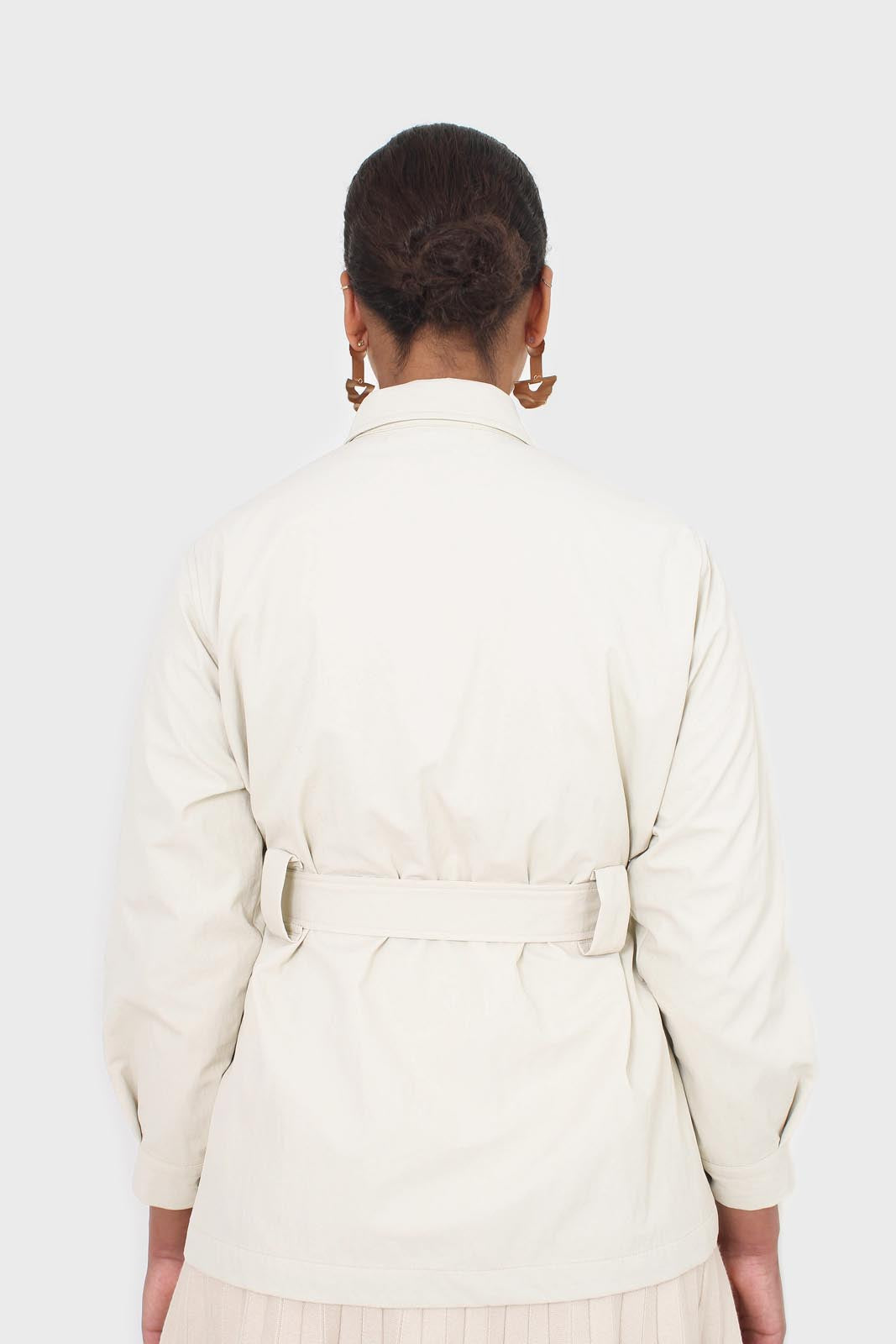 Ivory patch pocket belted safari jacket_4
