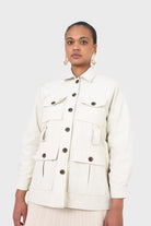 Ivory patch pocket belted safari jacket_6