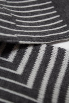 Charcoal and white geometric socks_2