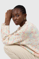 Pale pink mixed rainbow knit jumper_5