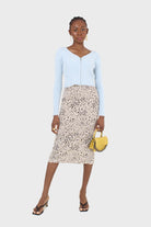 Biege and black leopard print midi skirt_1