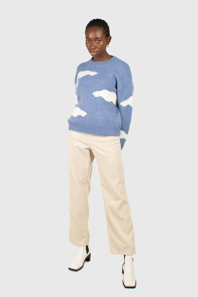 Blue and white intarsia cloud wool blend jumper_2