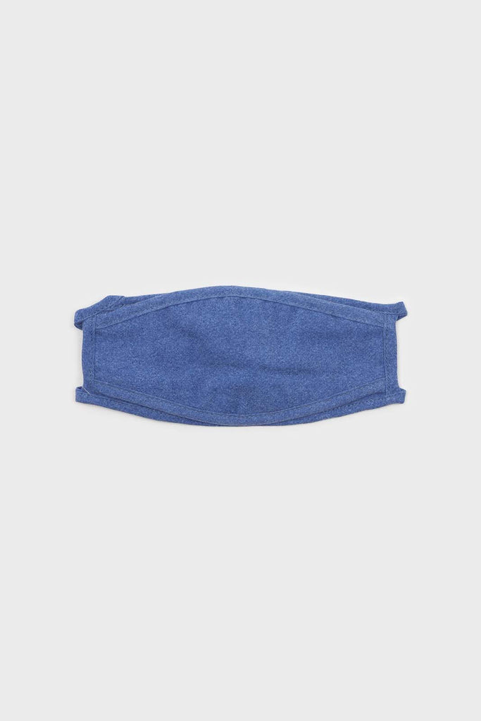 Bright blue washed cotton face mask_2