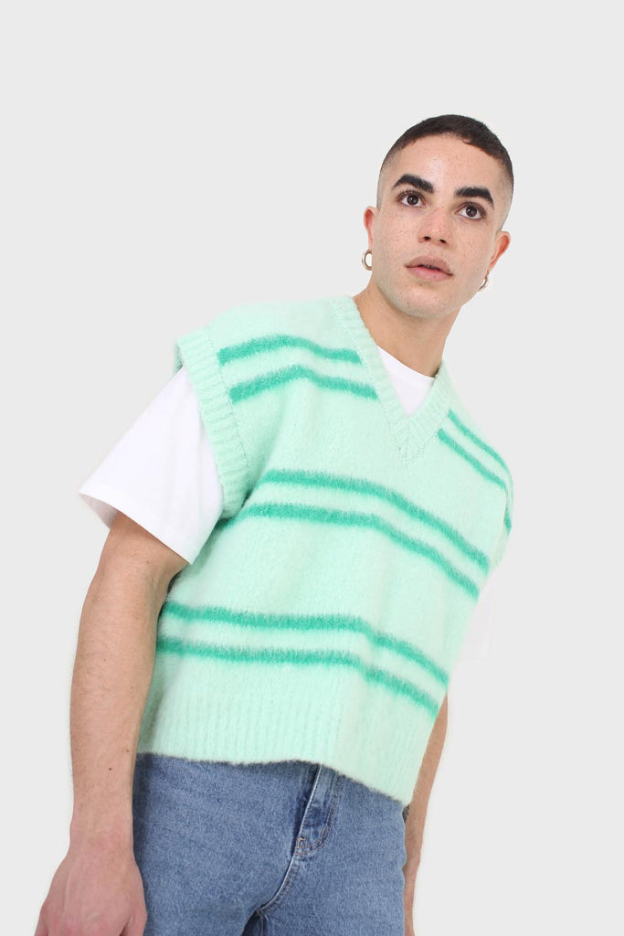 Mint striped wool blend sweater vest_6