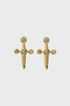 Gold diamante dagger stud earrings_2