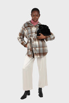 Black furry ring handle crossbody handbag_2