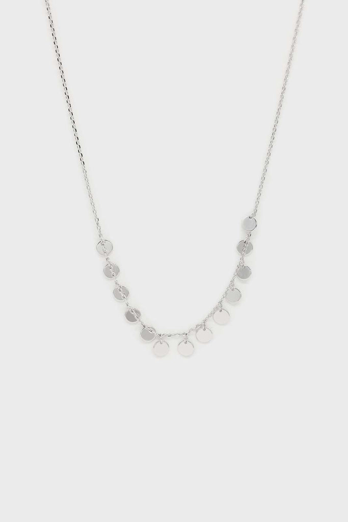 Charm necklace - Silver clustered circles_2