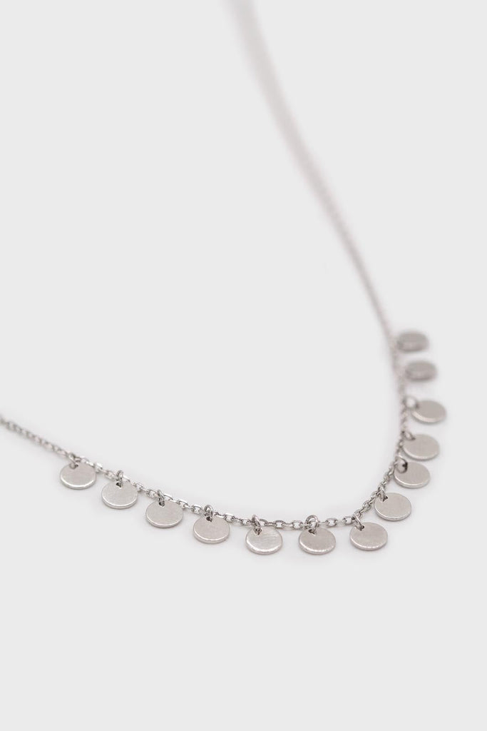 Charm necklace - Silver clustered circles_1