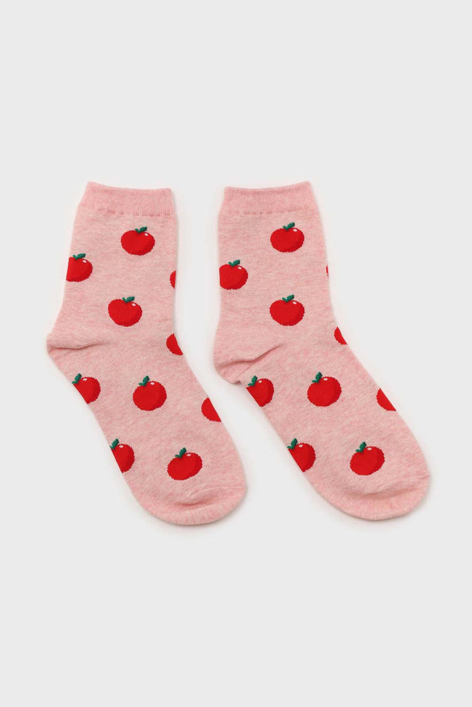 Pale pink apple socks_4