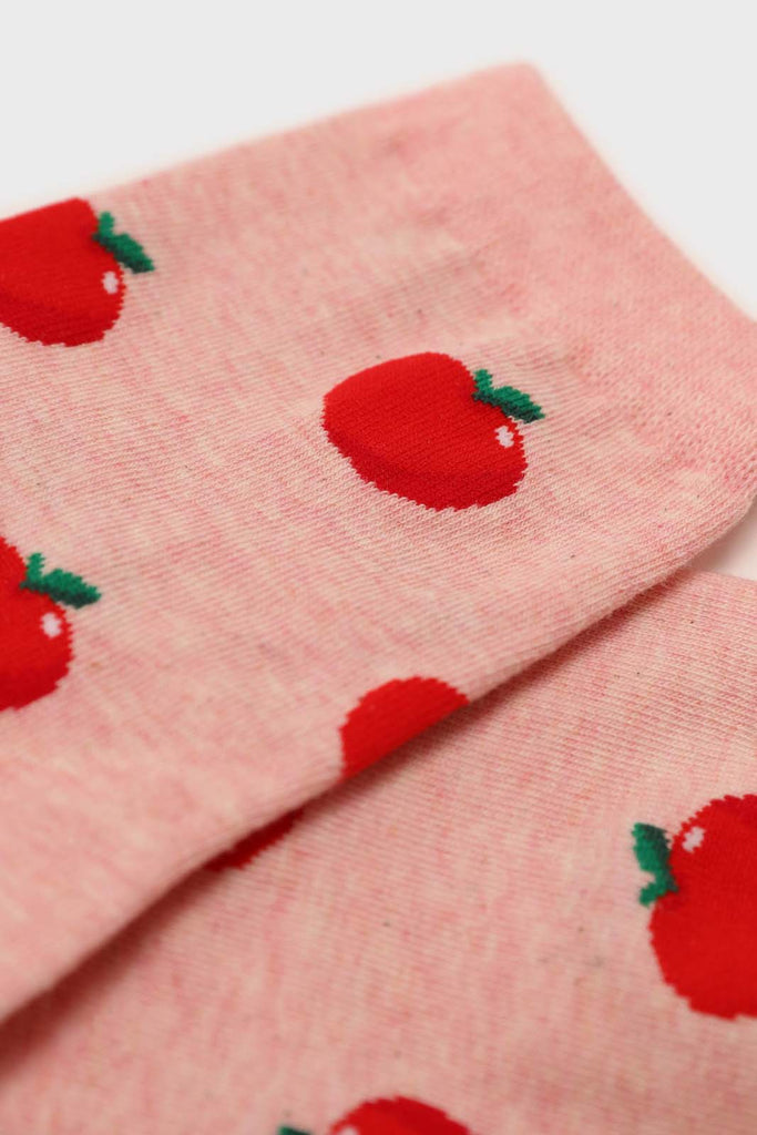 Pale pink apple socks_3