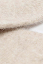 Heather beige angora smooth socks_2