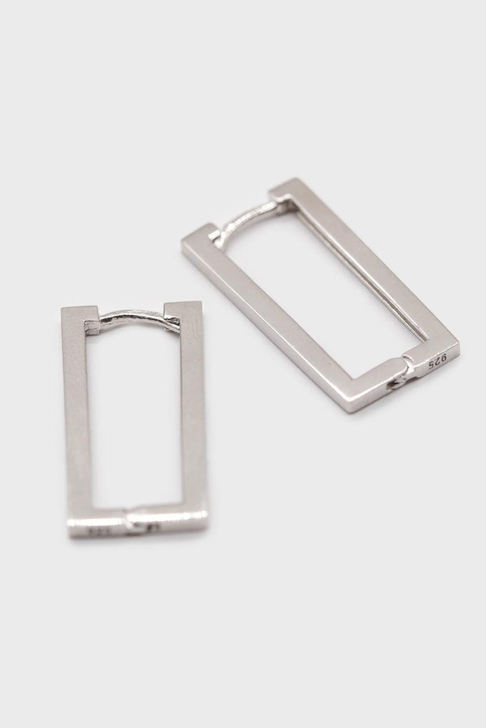 Silver perfect rectangle earrings_1
