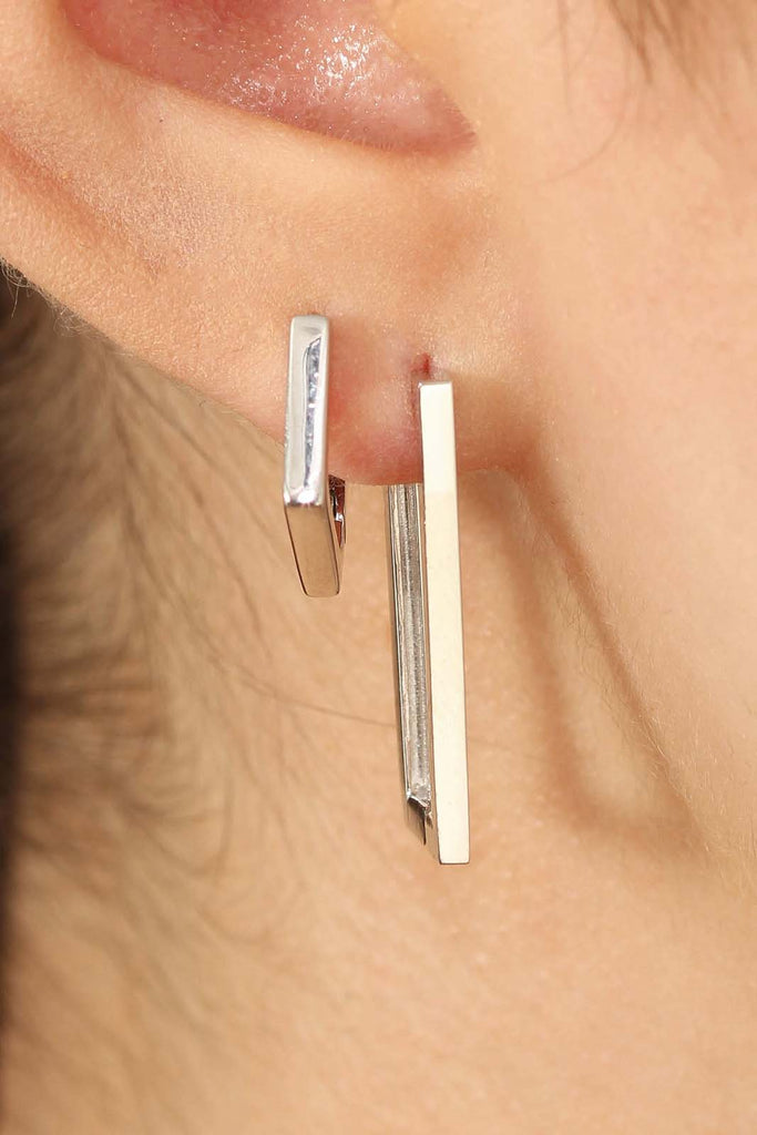Silver perfect rectangle earrings_3