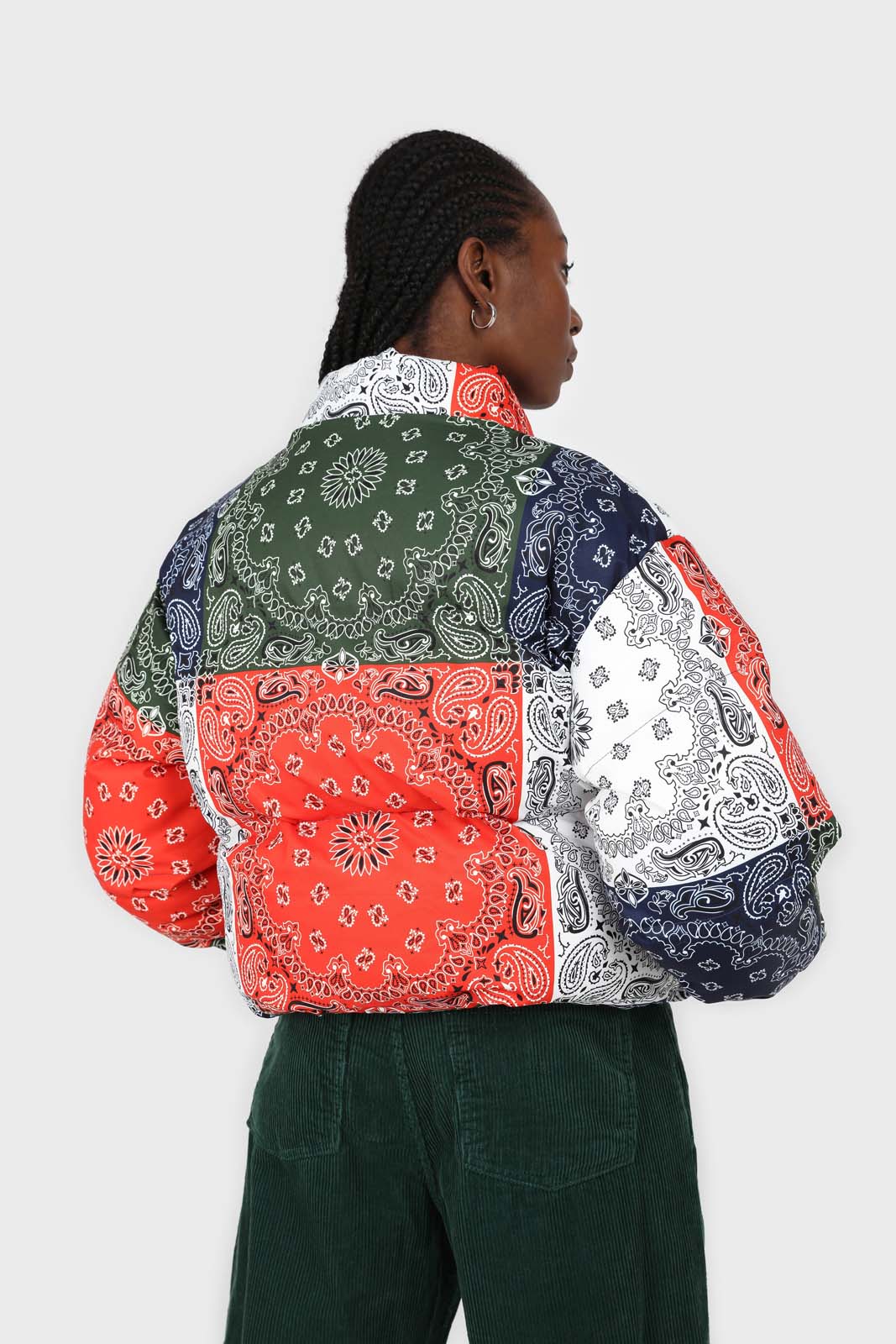Multicolor paisley patchwork puffer jacket_3