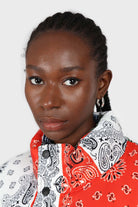 Multicolor paisley patchwork puffer jacket_5