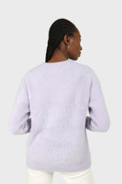 Lilac angora furry crew neck jumper_2