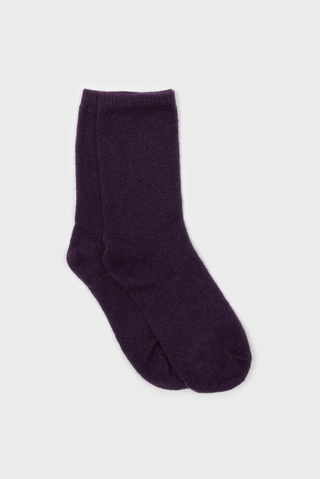 smooth wool long socks