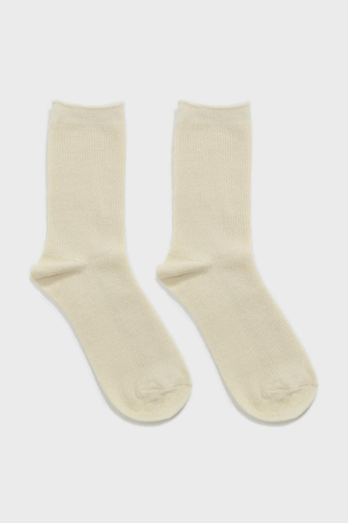 Ivory merino wool socks_4
