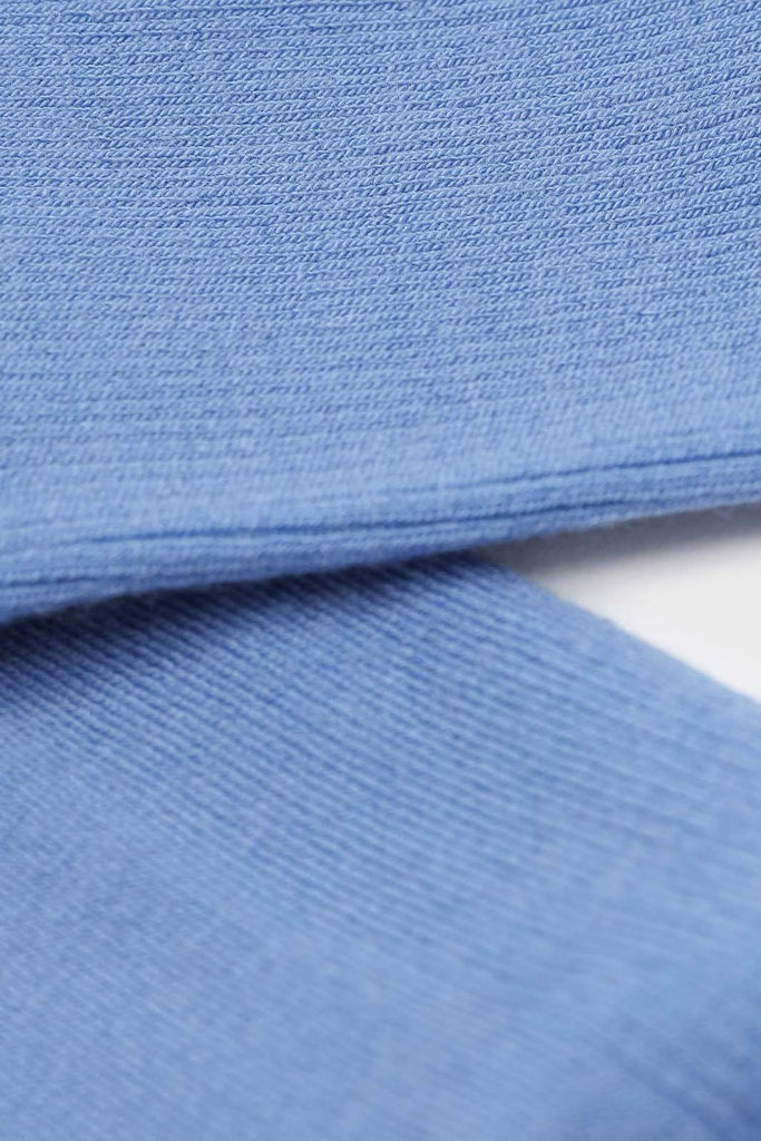 Bright blue merino wool socks_2