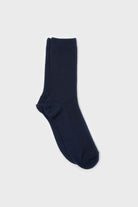 Navy blue merino wool socks_1
