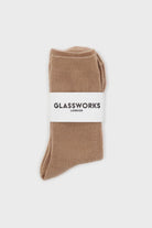 Light beige merino wool socks_3