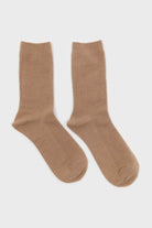 Light beige merino wool socks_4