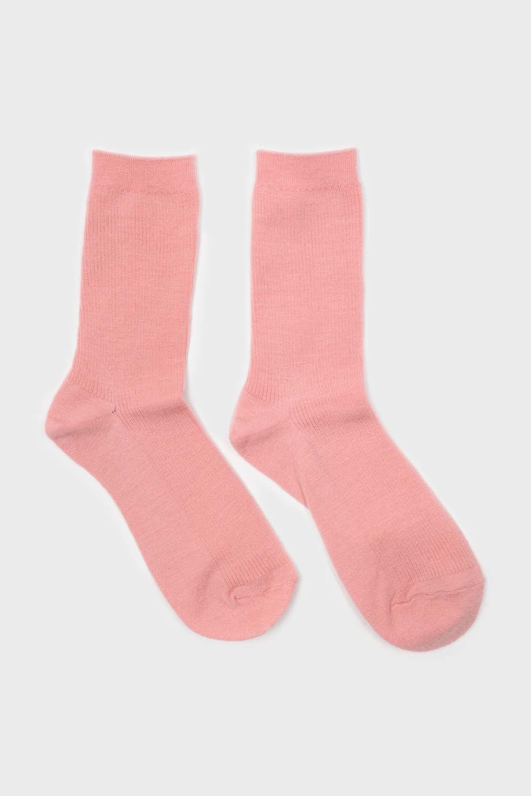 Light pink merino wool socks_4