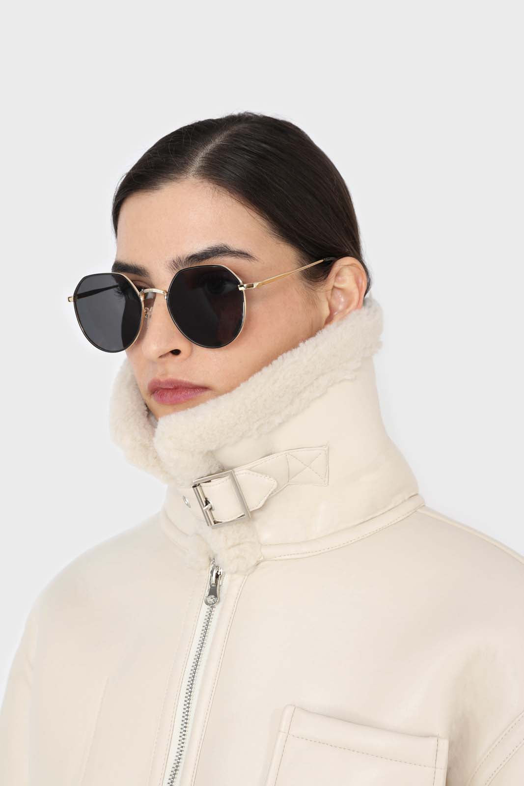 Ivory faux shearling biker jacket_3