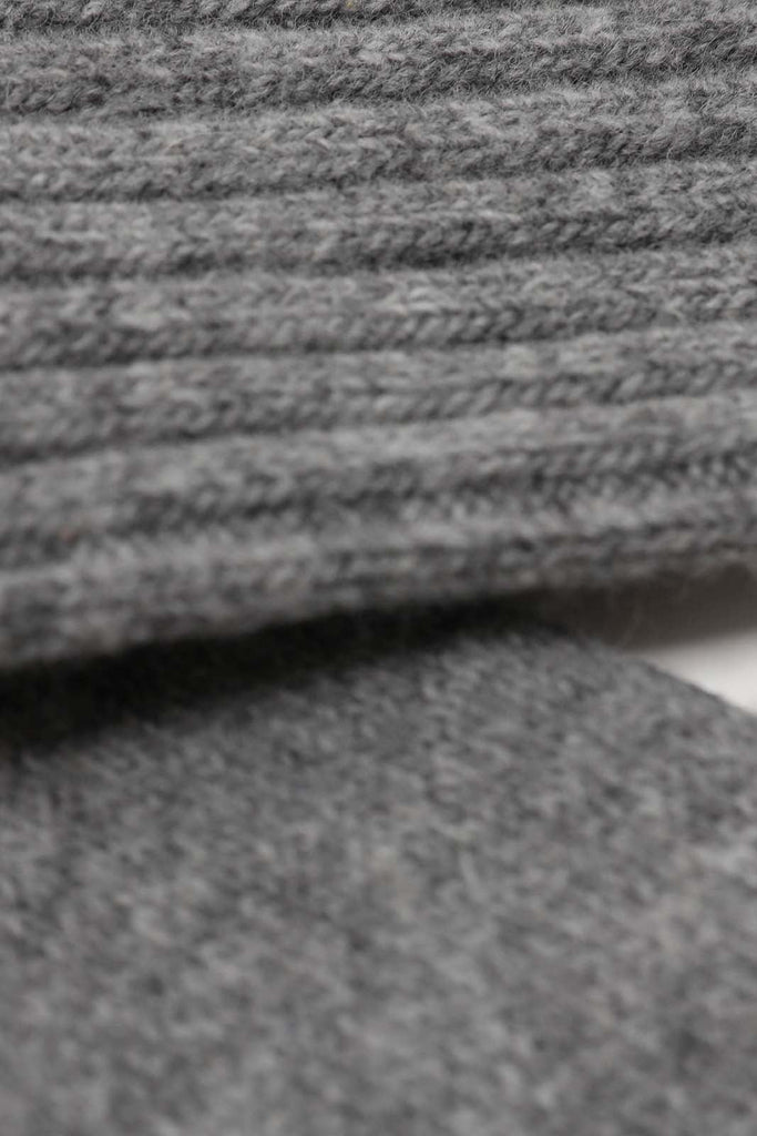 Grey cashmere wool blend socks_2
