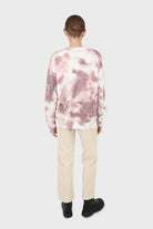 Pink tie dye loose fit sweatshirt_3