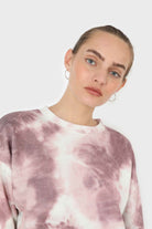 Pink tie dye loose fit sweatshirt_6