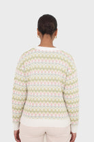 Ivory and lime tiny intarsia tulip cardigan_2