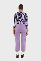 Lilac and black zebra cropped top_12