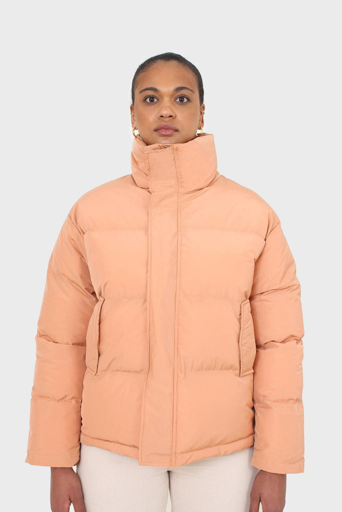 Pale orange puffer jacket_8