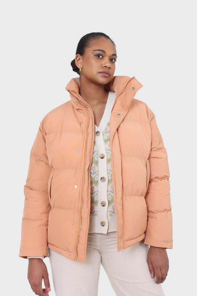 Pale orange puffer jacket_7