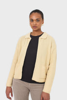 Pale yellow waffle zip up cardigan_6