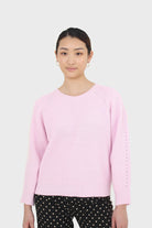 Pale pink ribbed crew neck jumper_1