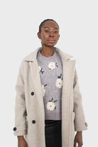 Grey and white floral crew neck jumper_6