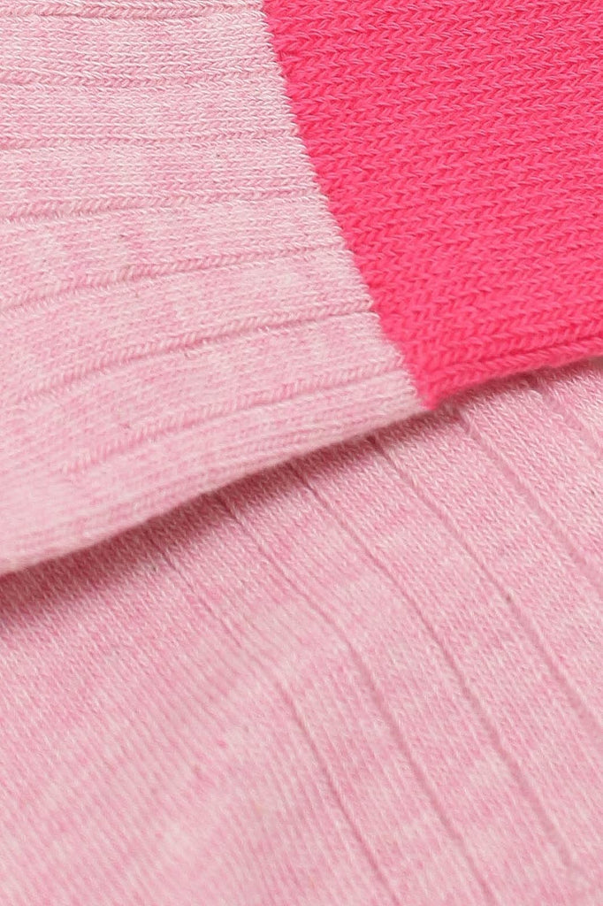 Pink and hot pink candy colourblock socks_4