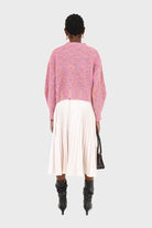 Pink rainbow fleck cropped jumper_5