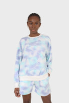 Blue and green tie dye shorts_5