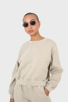 Beige pigment oversized sweatshirt_6