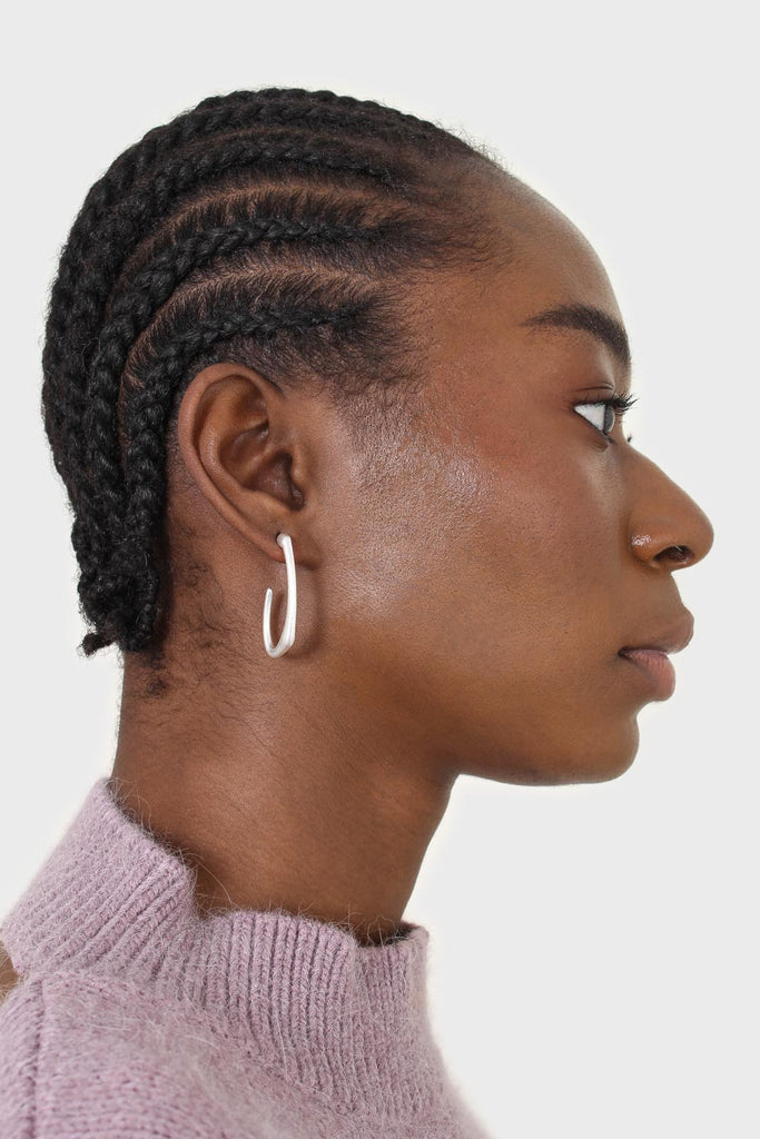 Silver geometric earrings_4
