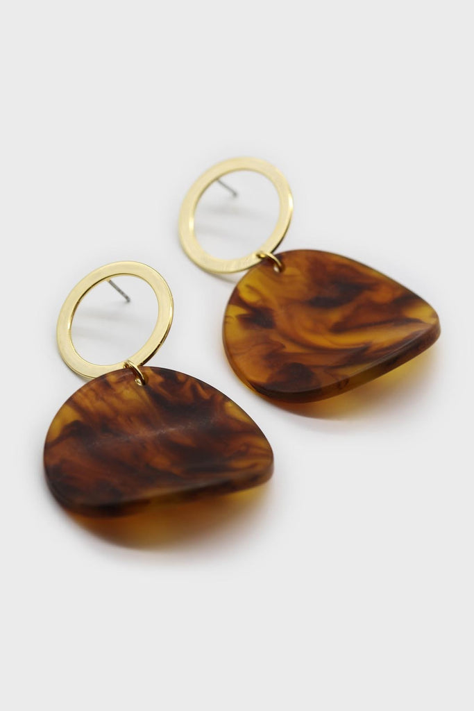 Gold and tortoise circle earrings_1